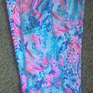 Lilly Pulitzer Weekender HI Rise midI UPF +50‎ Leggings WIth sidepockets
